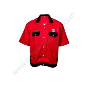 เสื้อช็อปแขนสั้นตัดต่อ 2 สี - Image 1