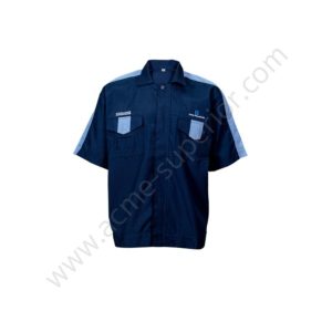 เสื้อช็อปแขนสั้นตัดต่อ 2 สี - Image 1